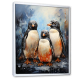 Winter Feathers Penguin family - Penguin Wall Decor