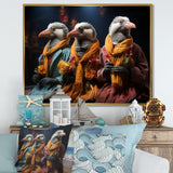 Relaxing penguins at the spa - Penguin Wall Decor