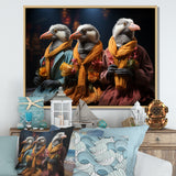 Relaxing penguins at the spa - Penguin Wall Decor
