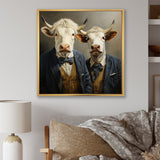 Portrait Scottish Highlander in suit - Cow Home Decor Art