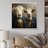 Portrait Scottish Highlander in suit - Cow Home Decor Art