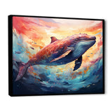 Blue Majesty dolphin in Watercolor - Dolphin Bedroom Wall Art