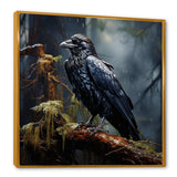 Black Raven forest Guardian I - Animals Canvas Wall Art