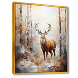 Forest deer's horizon - Brown Deer Wall Art