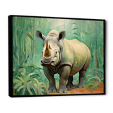 Rhinoceros jungle horizon - Rhinoceros Canvas Wall Art