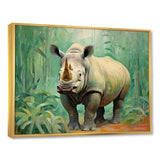 Rhinoceros jungle horizon - Rhinoceros Canvas Wall Art