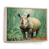 Rhinoceros jungle horizon - Rhinoceros Canvas Wall Art
