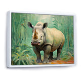 Rhinoceros jungle horizon - Rhinoceros Canvas Wall Art