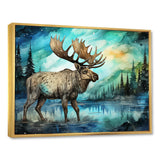 Moose morning Lake serenity - Moose Wall Decor