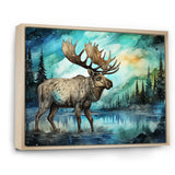 Moose morning Lake serenity - Moose Wall Decor