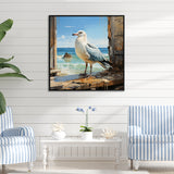 Coastal Sentinel Majestic Seagull - Seagull Wall Decor