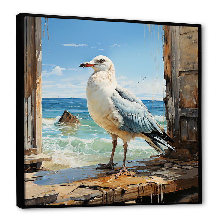 Coastal Sentinel Majestic Seagull - Seagull Wall Decor