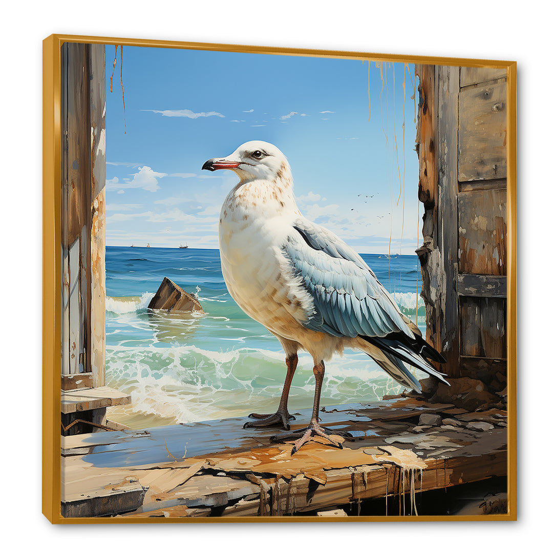 Coastal Sentinel Majestic Seagull - Seagull Wall Decor