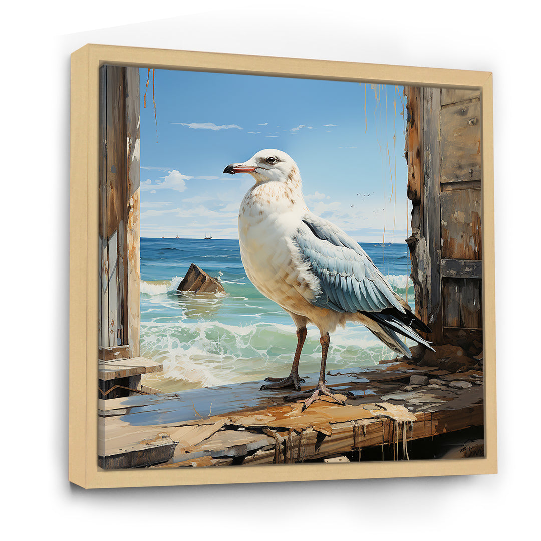 Coastal Sentinel Majestic Seagull - Seagull Wall Decor