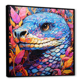 Snake purple and pink Grace - Snake Large Canvas Wall Art
