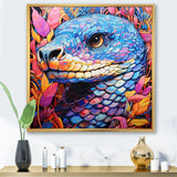Snake purple and pink Grace - Snake Large Canvas Wall Art