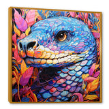 Snake purple and pink Grace - Snake Large Canvas Wall Art