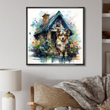 Cozy Sheltie Cottage - Dog Wall Art Prints