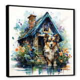 Cozy Sheltie Cottage - Dog Wall Art Prints
