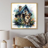 Cozy Sheltie Cottage - Dog Wall Art Prints