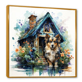 Cozy Sheltie Cottage - Dog Wall Art Prints