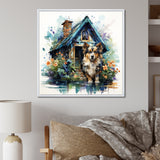Cozy Sheltie Cottage - Dog Wall Art Prints