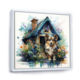 Cozy Sheltie Cottage - Dog Wall Art Prints
