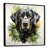 Tropical Labrador Dog Portrait - Dog Wall Art Prints