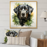Tropical Labrador Dog Portrait - Dog Wall Art Prints