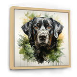 Tropical Labrador Dog Portrait - Dog Wall Art Prints