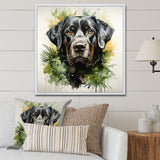 Tropical Labrador Dog Portrait - Dog Wall Art Prints