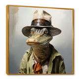 Countryside alligatorin suit  I - Animals Canvas Wall Art