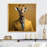 Giraffe in suit fashion Elegance - Giraffe Fashion Home Decor Art