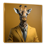 Giraffe in suit fashion Elegance - Giraffe Fashion Home Decor Art