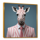 Pink and white Giraffe fashion Elegance - Giraffe Fashion Bedroom Wall Art