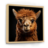 Serene Alpaca in Natural Elegance - Alpaca Canvas Wall Art