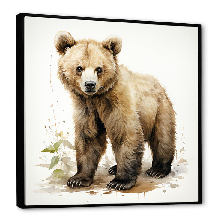 Cuddly grizzly bear cub - Brown Bear Wall Art