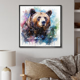 Brown bear forest wondering - Brown Bear Wall Art