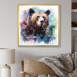 Brown bear forest wondering - Brown Bear Wall Art