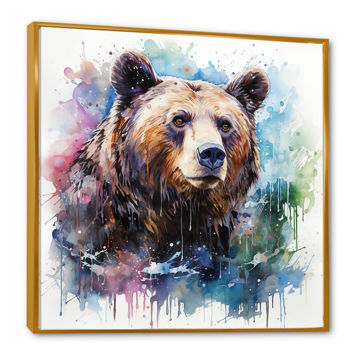 Brown bear forest wondering - Brown Bear Wall Art
