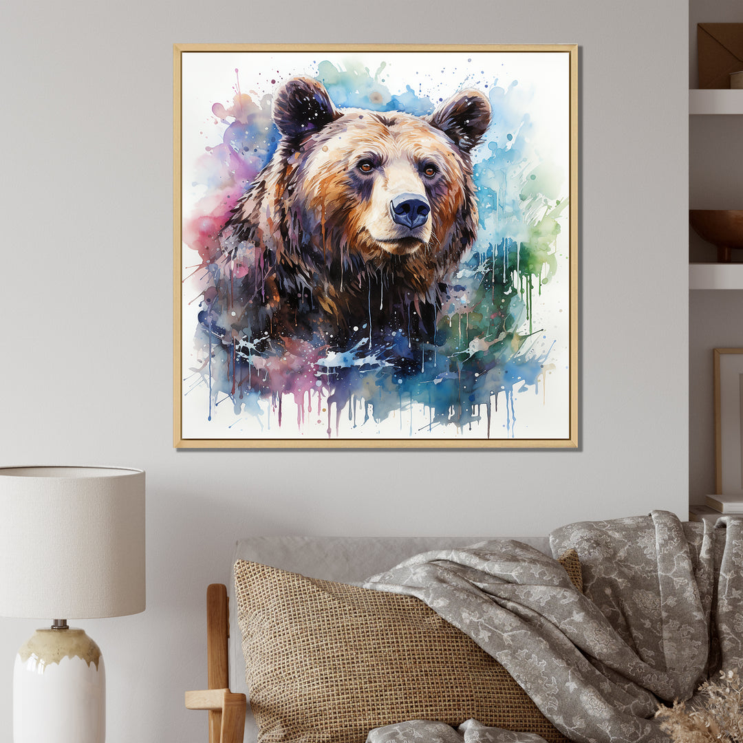 Brown bear forest wondering - Brown Bear Wall Art