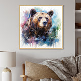 Brown bear forest wondering - Brown Bear Wall Art