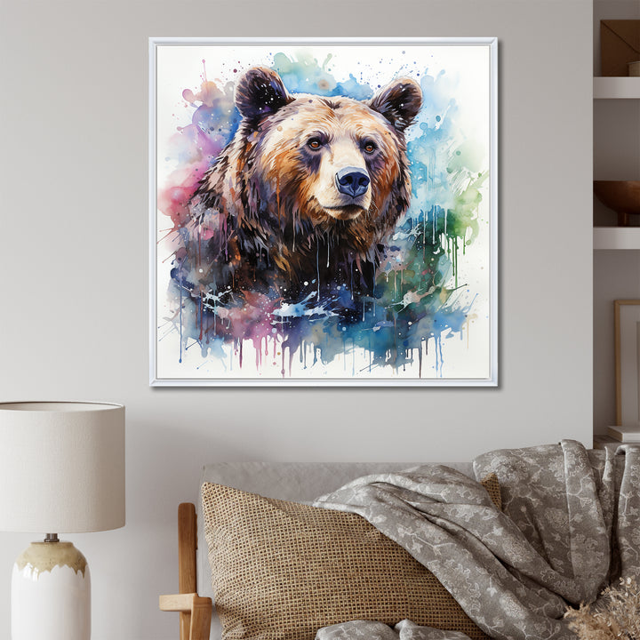 Brown bear forest wondering - Brown Bear Wall Art