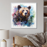 Brown bear forest wondering - Brown Bear Wall Art