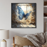 Cottage blue Butterfly escape - Butterfly Wall Art Prints