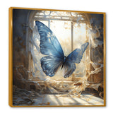Cottage blue Butterfly escape - Butterfly Wall Art Prints