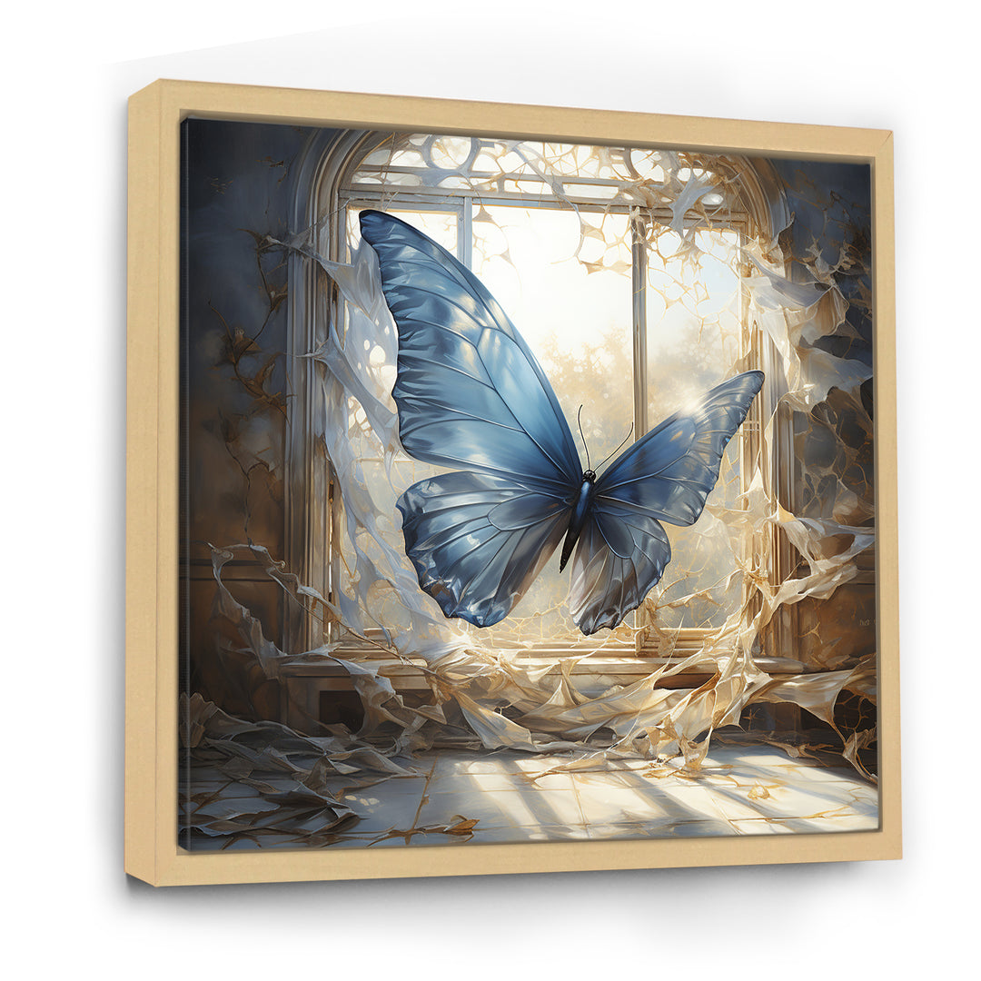 Cottage blue Butterfly escape - Butterfly Wall Art Prints