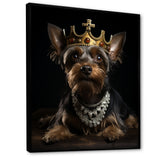 Crowned Royal Yorkshire Dog King - Dog Wall Decor
