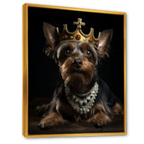 Crowned Royal Yorkshire Dog King - Dog Wall Decor
