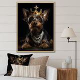 Crowned Royal Yorkshire Dog King - Dog Wall Decor